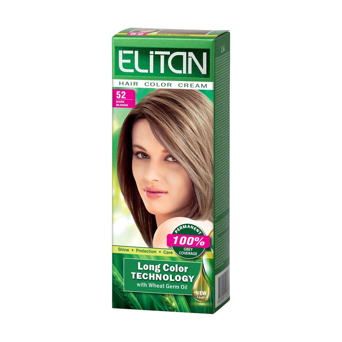 Стійка крем-фарба для волосся Elitan Hair Color Cream 52 Світло-русявий, 115 мл